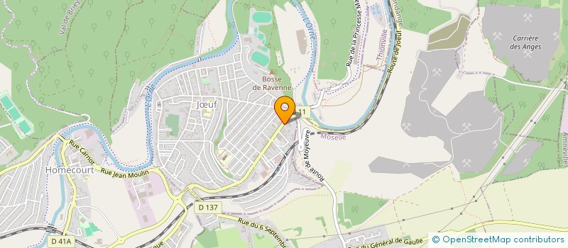 localisation de l'entreprise GRAND EST TRANSPORT  JUF