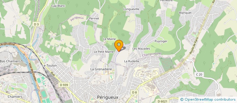 localisation de l'entreprise GRAND FONT  CHAMPCEVINEL