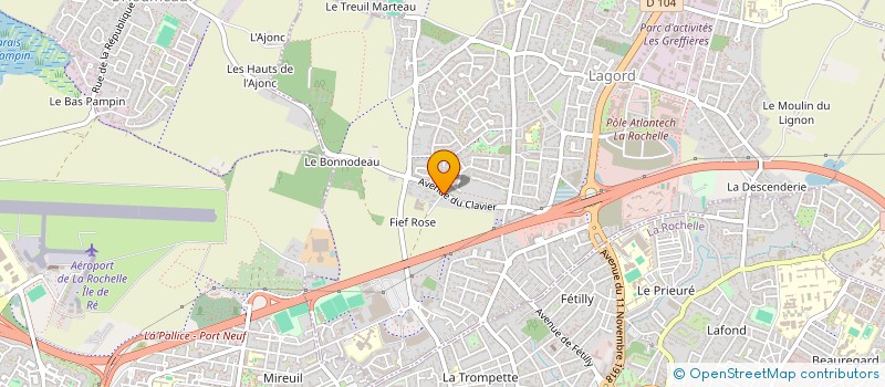 localisation de l'entreprise GRAND FORMAT  LAGORD