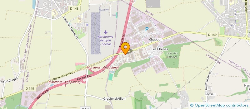 localisation de l'entreprise GRAND FRAIS DEVELOPPEMENT  CHAPONNAY