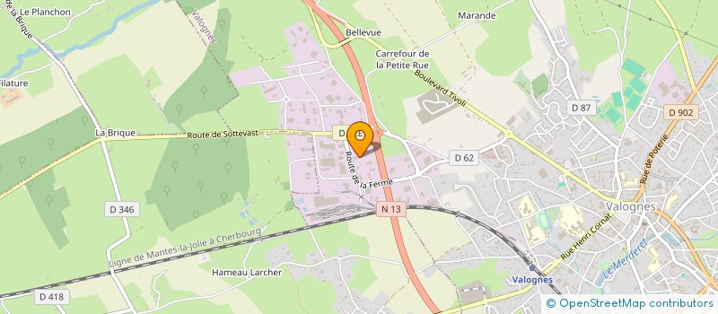 localisation de l'entreprise GRAND FRAIS OCEAN  VALOGNES