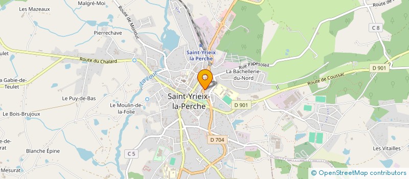 localisation de l'entreprise GRAND GARAGE AREDIEN  SAINT-YRIEIX-LA-PERCHE
