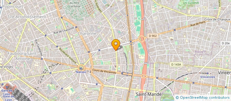 localisation de l'entreprise GRAND GARAGE D AVRON PYRENEES  PARIS
