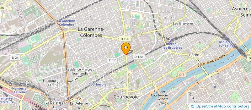 localisation de l'entreprise GRAND GARAGE DE COURBEVOIE - G.G.C. à COURBEVOIE