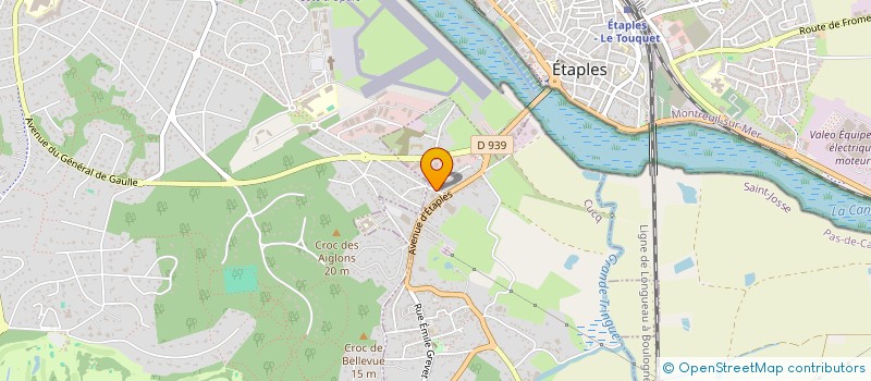 localisation de l'entreprise GRAND GARAGE DE LA COTE D'OPALE  CUCQ