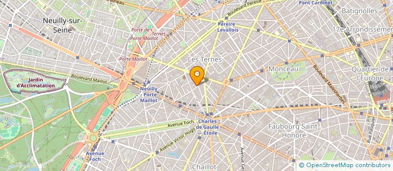 localisation de l'entreprise GRAND GARAGE DES ACACIAS à PARIS