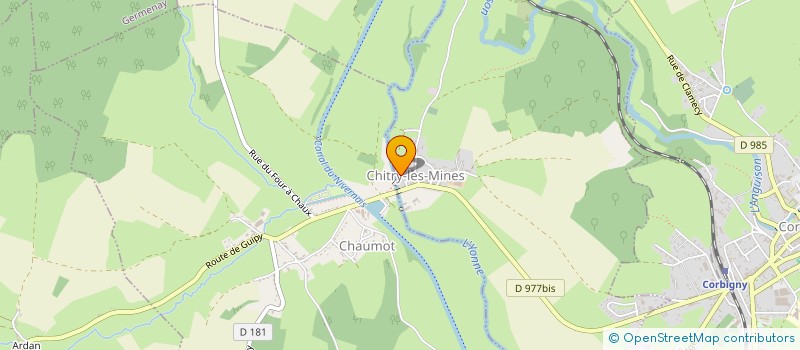 localisation de l'entreprise GRAND GARAGE DU LAVOIR  CHITRY-LES-MINES