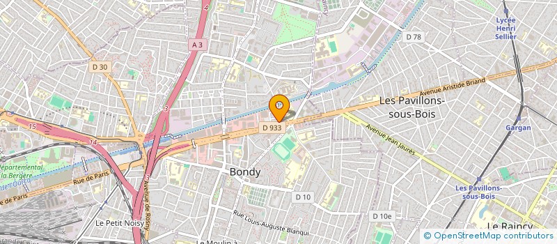 localisation de l'entreprise GRAND GARAGE GUILLAUME à BONDY