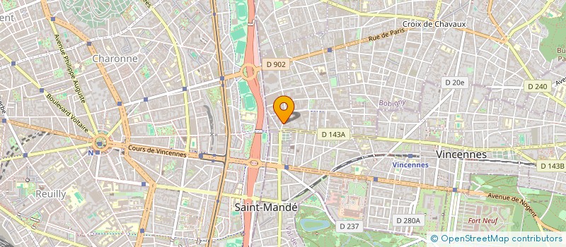 localisation de l'entreprise GRAND GARAGE LAGNY  MONTREUIL