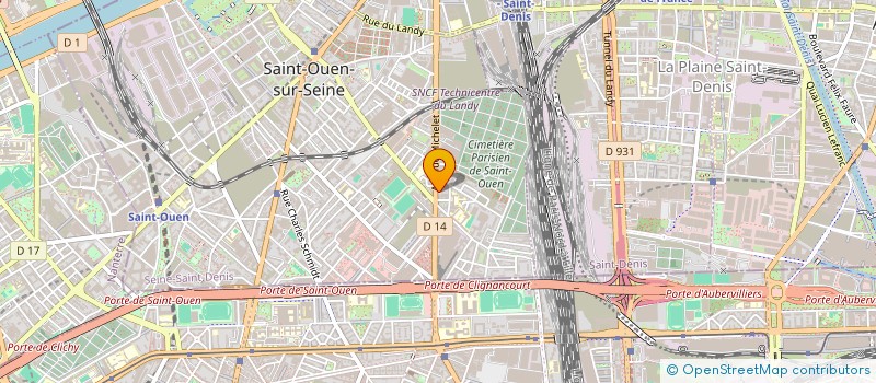 localisation de l'entreprise GRAND GARAGE MICHELET à SAINT-OUEN-SUR-SEINE