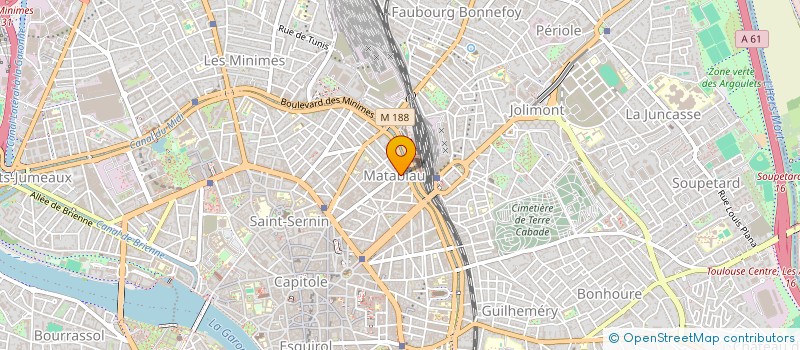 localisation de l'entreprise GRAND HOTEL D'ORLEANS à TOULOUSE