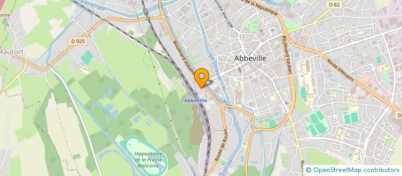 localisation de l'entreprise GRAND HOTEL DE LA GARE  ABBEVILLE