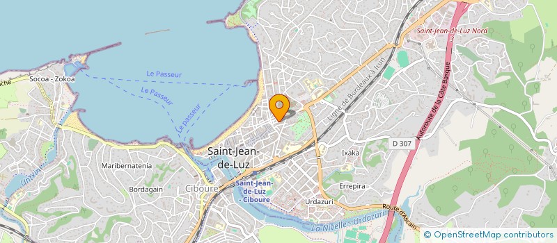 localisation de l'entreprise GRAND HOTEL DE LA POSTE SARL (ST D'EXPLOITATION DU) à SAINT-JEAN-DE-LUZ