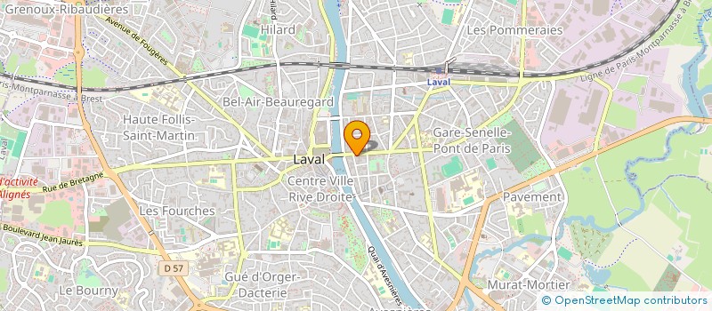 localisation de l'entreprise GRAND HOTEL DE PARIS à LAVAL