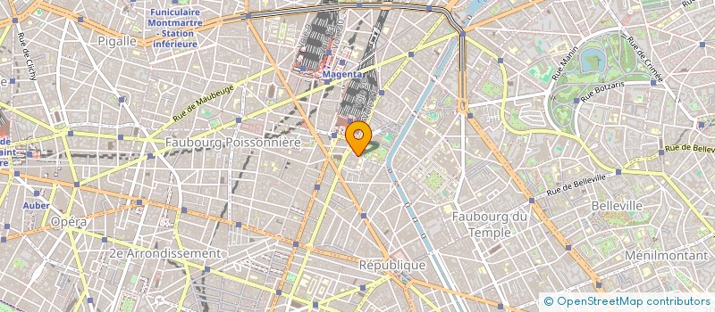 localisation de l'entreprise GRAND HOTEL DU DANEMARK  PARIS