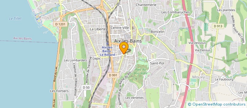 localisation de l'entreprise GRAND HOTEL DU PARC à AIX-LES-BAINS