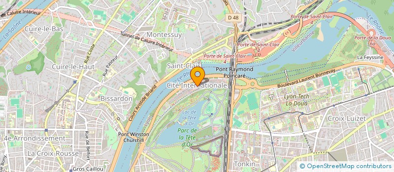 localisation de l'entreprise GRAND HOTEL DU ROND-POINT DES PISTES à LYON