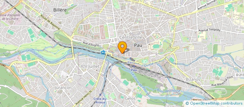 localisation de l'entreprise GRAND HOTEL GASSION  PAU