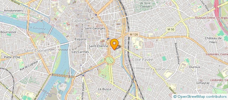 localisation de l'entreprise GRAND HOTEL INTERNATIONAL à TOULOUSE