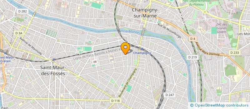 localisation de l'entreprise GRAND HOTEL LAVALLIERE à SAINT-MAUR-DES-FOSSES