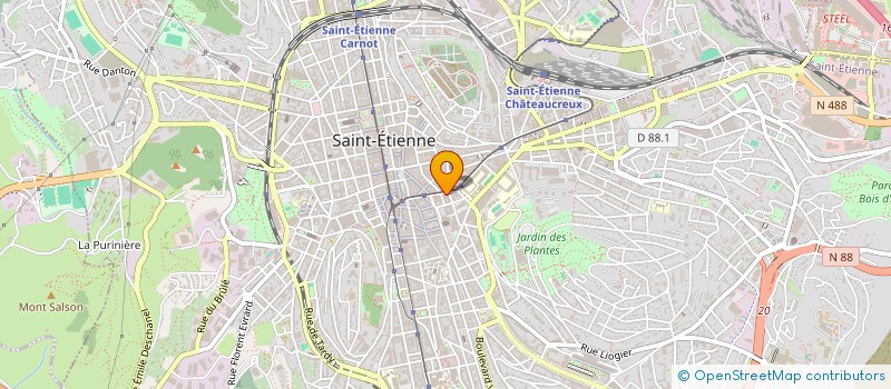 localisation de l'entreprise GRAND HOTEL MASTERING  SAINT-ETIENNE