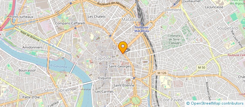 localisation de l'entreprise GRAND HOTEL MODERNE à TOULOUSE