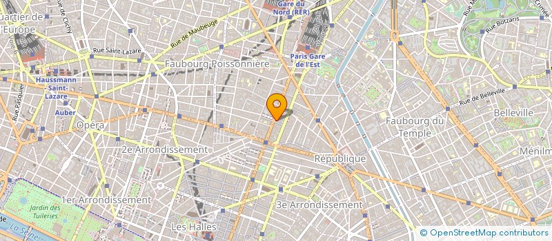 localisation de l'entreprise GRAND HOTEL SEBASTOPOL à PARIS