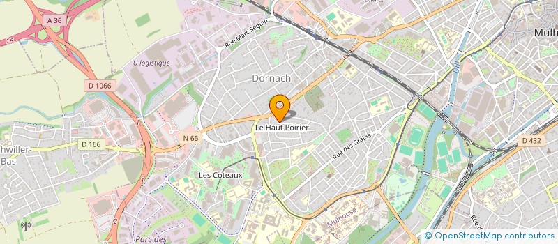 localisation de l'entreprise GRAND IMPACT  MULHOUSE