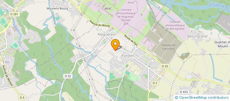 localisation de l'entreprise GRAND INVEST  PARDIES