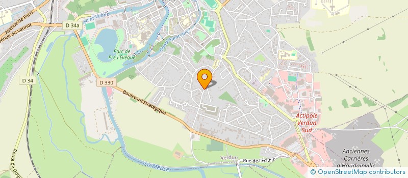 localisation de l'entreprise GRAND'JANY à VERDUN