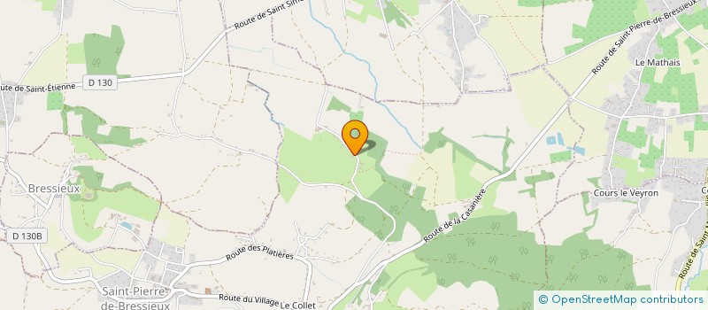 localisation de l'entreprise GRAND JARDIN  SAINT-PIERRE-DE-BRESSIEUX