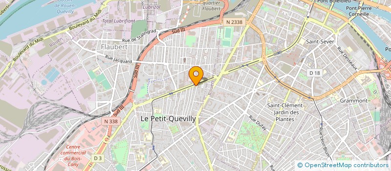 localisation de l'entreprise GRAND JAURES à LE PETIT-QUEVILLY