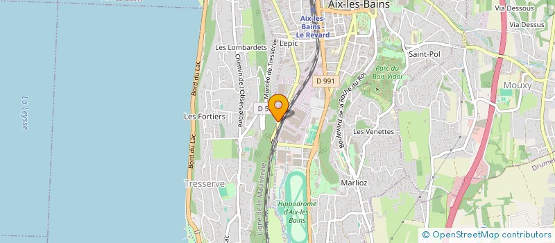 localisation de l'entreprise GRAND LAC, COMMUNAUTE D'AGGLOMERATION à AIX-LES-BAINS