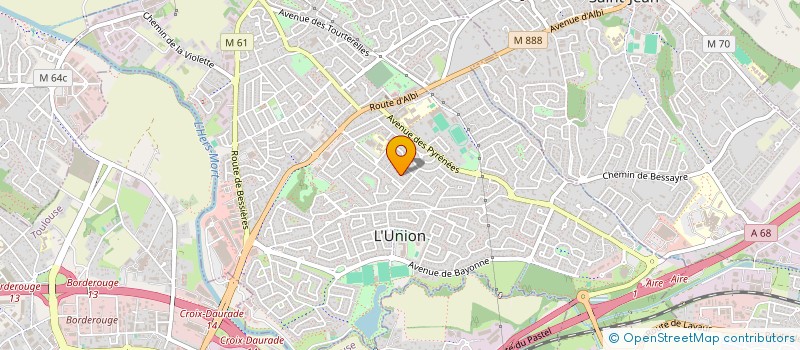 localisation de l'entreprise GRAND LARGE à L'UNION
