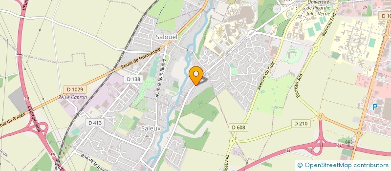 localisation de l'entreprise GRAND LARGE  SALEUX