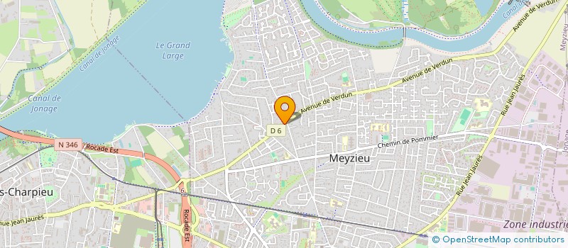 localisation de l'entreprise GRAND LARGE ASSISTANCE  MEYZIEU