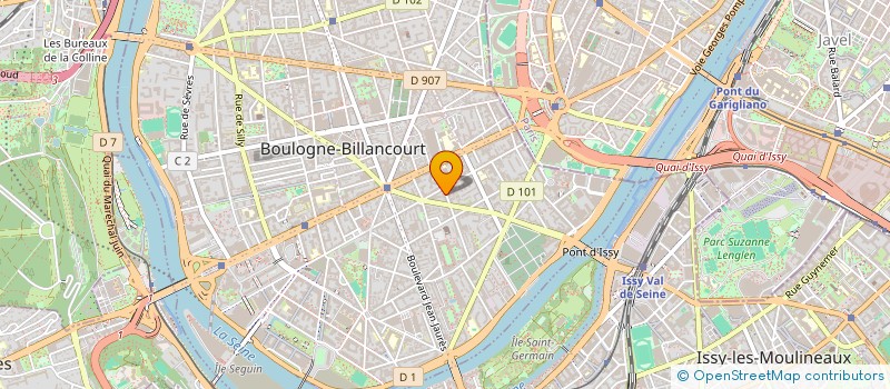 localisation de l'entreprise GRAND LARGE DEVELOPPEMENT à BOULOGNE BILLANCOURT