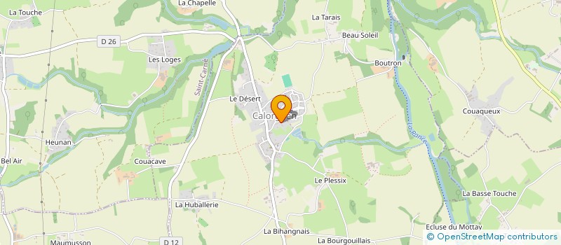 localisation de l'entreprise GRAND LARGUE  CALORGUEN