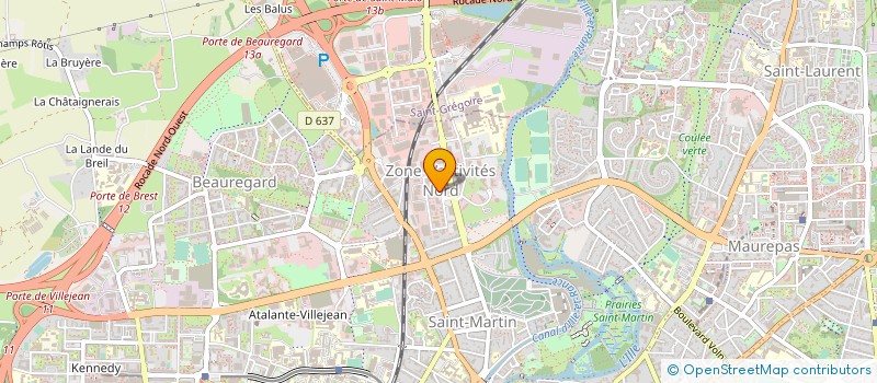 localisation de l'entreprise GRAND LOTUS à RENNES