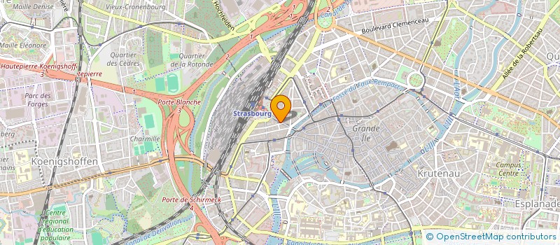 localisation de l'entreprise GRAND MARCHE à STRASBOURG