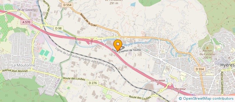 localisation de l'entreprise GRAND MARCHE D'HYERES  HYERES