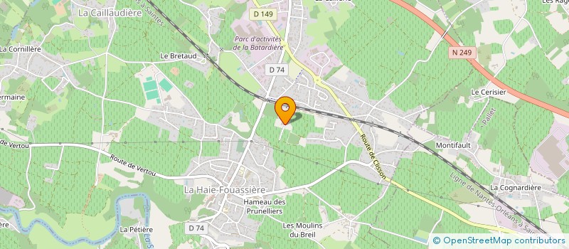 localisation de l'entreprise GRAND MOUTON  LE LIEVRE DE SAINT GEORGES  SAINT-FIACRE-SUR-MAINE