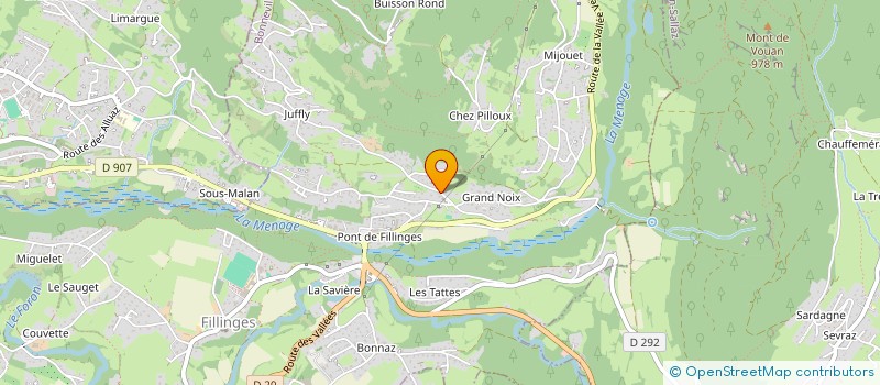 localisation de l'entreprise GRAND NOIX  FILLINGES