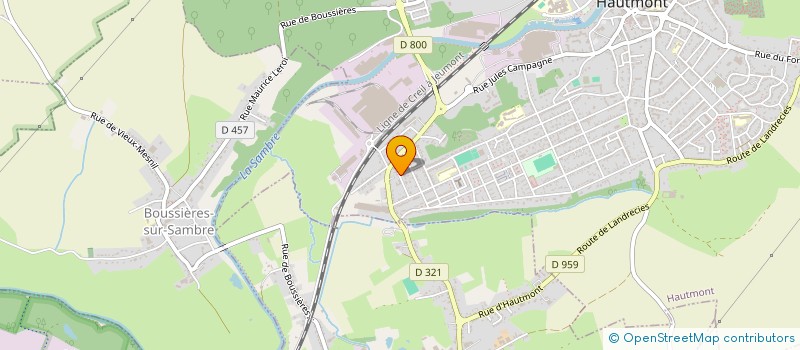 localisation de l'entreprise GRAND NORD TRAVAUX à HAUTMONT
