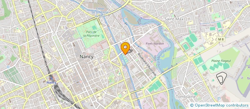 localisation de l'entreprise GRAND OPTICIENS à NANCY