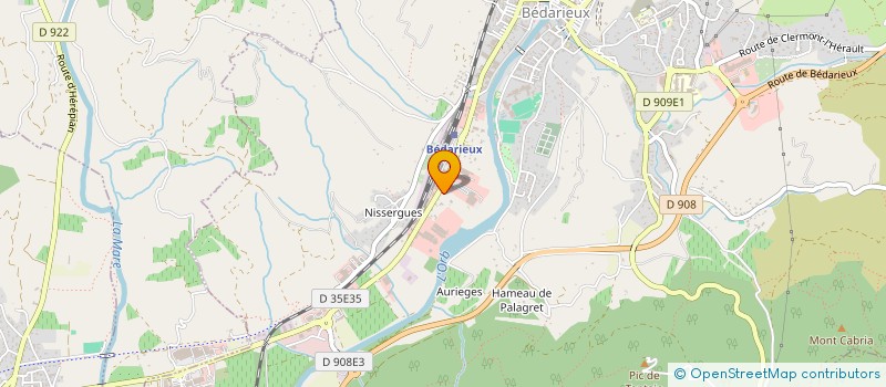 localisation de l'entreprise GRAND ORB VET à BEDARIEUX