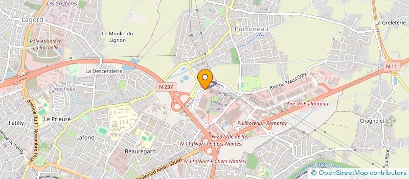 localisation de l'entreprise GRAND ORME  PUILBOREAU