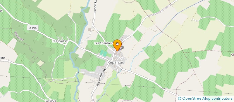 localisation de l'entreprise GRAND'OUCHE à REPARSAC