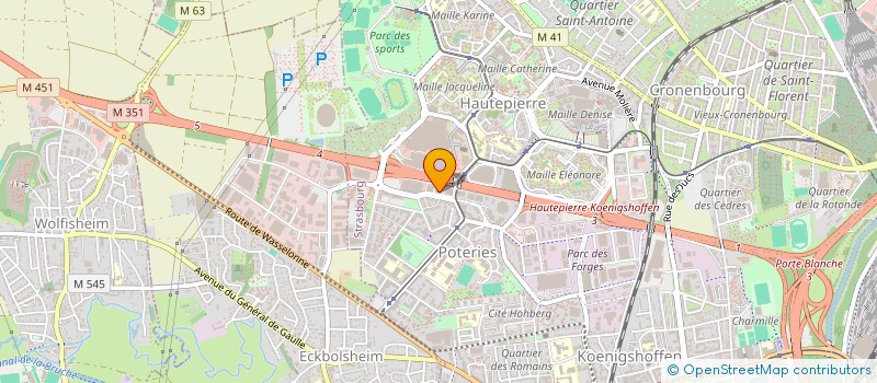 localisation de l'entreprise GRAND OUEST AUTO à STRASBOURG