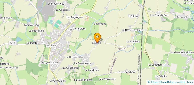 localisation de l'entreprise GRAND OUEST CHAUFFEURS  CASSON